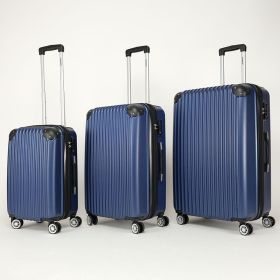Three piece hard shell soft edge luggage with rotating wheels, 360 degree rotating four-wheel luggage, lightweight