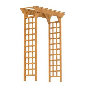Wooden Arbor, Wedding Arch for Ceremony, Wood Trellis for Plant Climbing, Christmas Decor Pergola for Garden Backyard