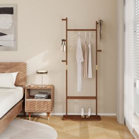 Coat Rack, Solid Wood Clothes Hanger (Option: Walnut)