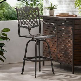 CAST ALUMINUM BAR STOOL (Option: Copper)
